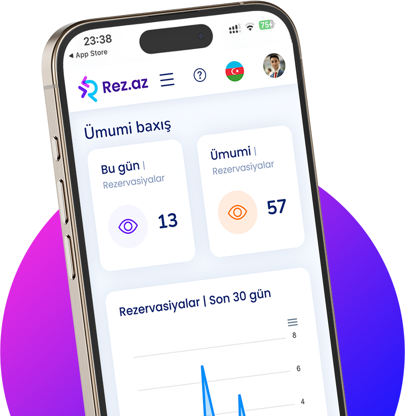 Rez.az platforması görüntüsü